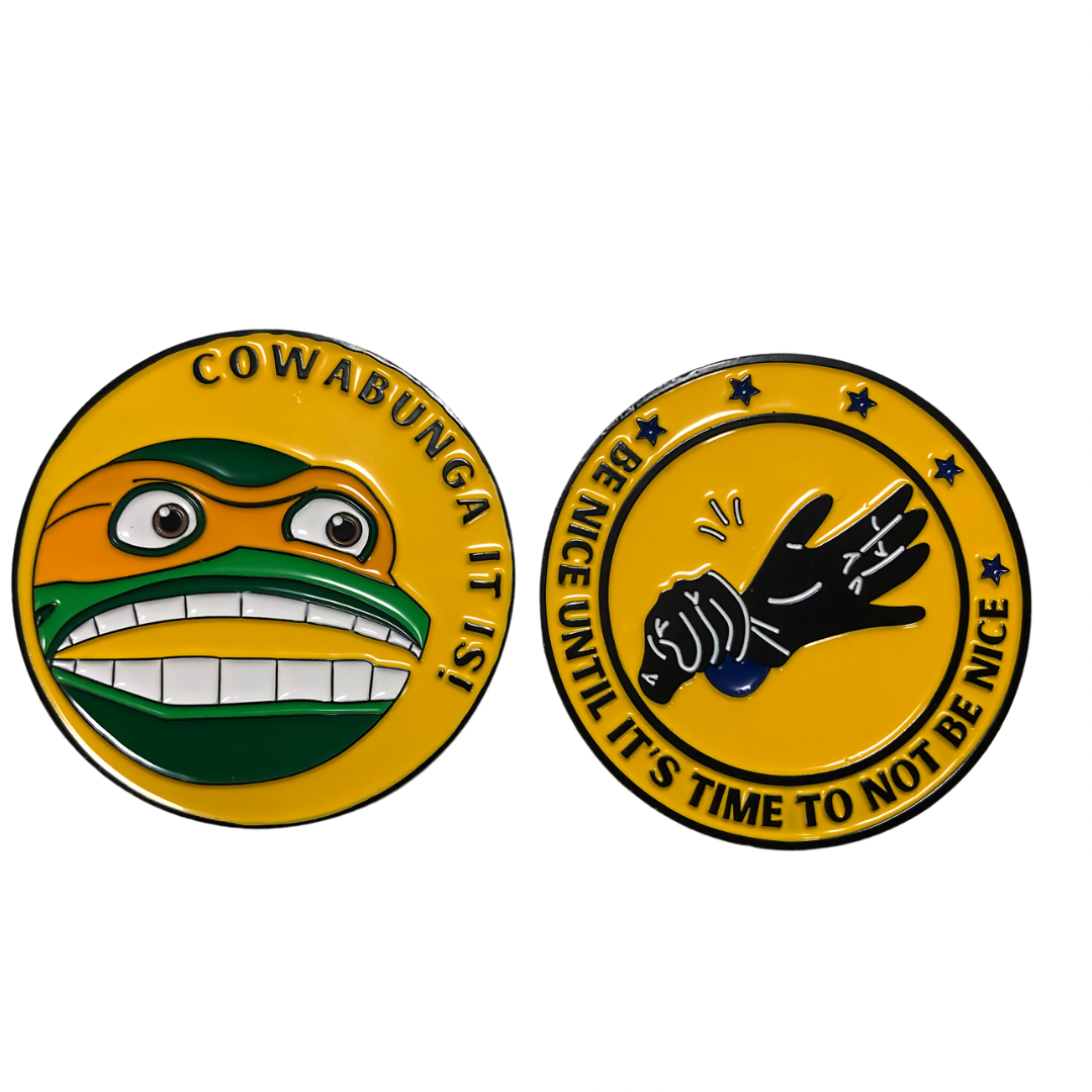 Cowabunga Challenge Coin